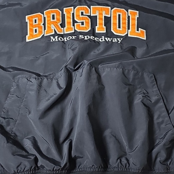Vintage Bristol Motor Speedway Black Pullover Nylon Jacket XXL - Picture 6 of 11